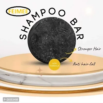 FEIMEE  HAIR STRENGTHENING SHAMPOO BAR WITH HIBISCUS, AMLA  BHRINGRAJ (NO PARABEN, NO SULPHATE, NO SLES)  (100g)-thumb2