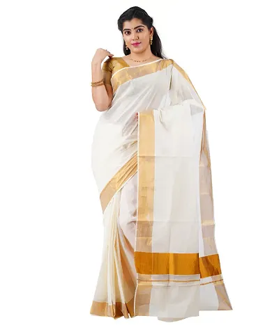 Alluring Cotton Saree with Blouse piece 