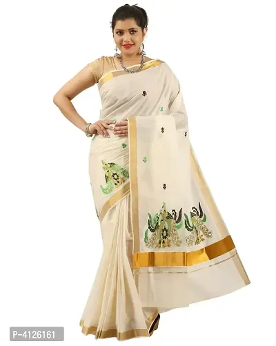 Beautiful Cotton Saree with Blouse piece