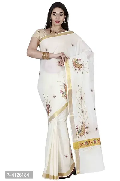 Beautiful Cotton Saree with Blouse piece-thumb0