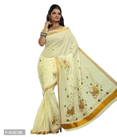 Beautiful Cotton Saree with Blouse piece-thumb0