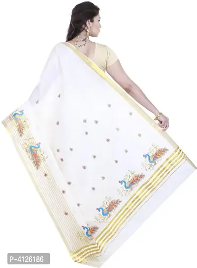 Beautiful Cotton Saree with Blouse piece-thumb2