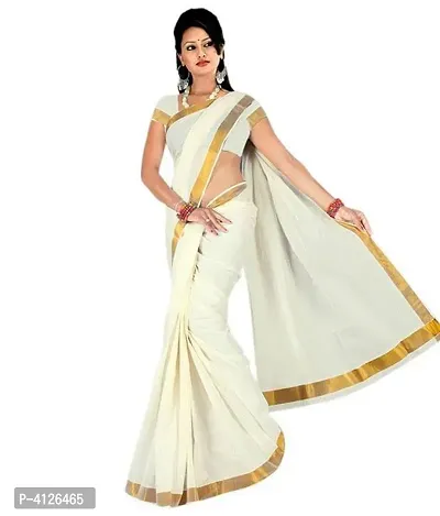 Beautiful Cotton Saree with Blouse piece-thumb0