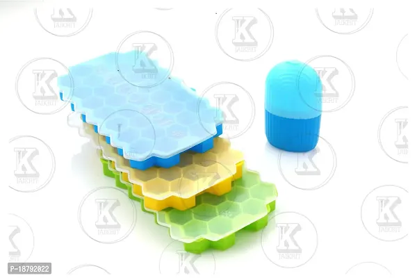 Plastic Ice Cube Trays Pack Of 4