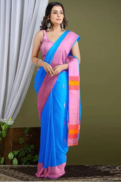 Beautiful Khadi Saree With Blouse Piece For Women