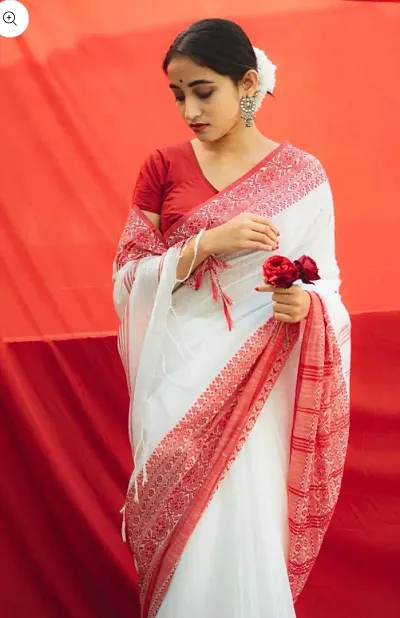 Beautiful Blend Saree Without Blouse Piece For Women