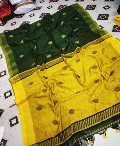 Trendy Khadi Cotton Sarees Without Blouse Piece