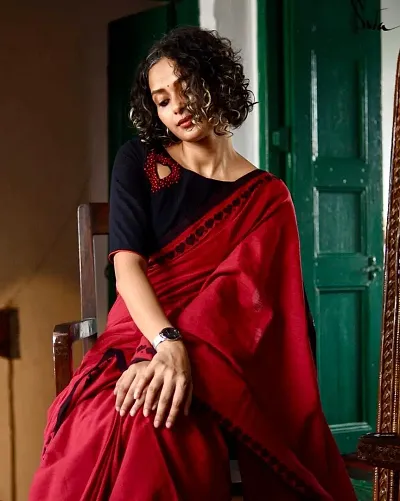 Must Have Khadi Cotton Saree with Blouse piece 