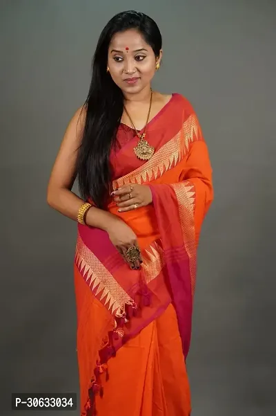 Trendy Khadi Tessel Sarees With Blouse Piece