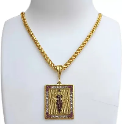 Alluring Brass Chain With Pendant For Men