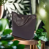 Purseus Brown Stylish Hand Bag-thumb3