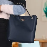 Purseus Blue Stylish Hand Bag-thumb2