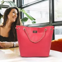 Purseus Red Stylish Hand Bag-thumb1