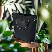 Purseus Black Stylish Hand Bag-thumb4