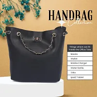 Purseus Black Stylish Hand Bag-thumb1