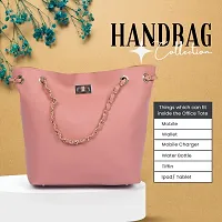 Purseus Peach Stylish Hand Bag-thumb1