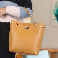 Purseus Yellow Stylish Hand Bag-thumb4