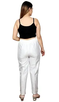 Cotton Silk Blend Pants With 100% Premium Cotton Lining-thumb1