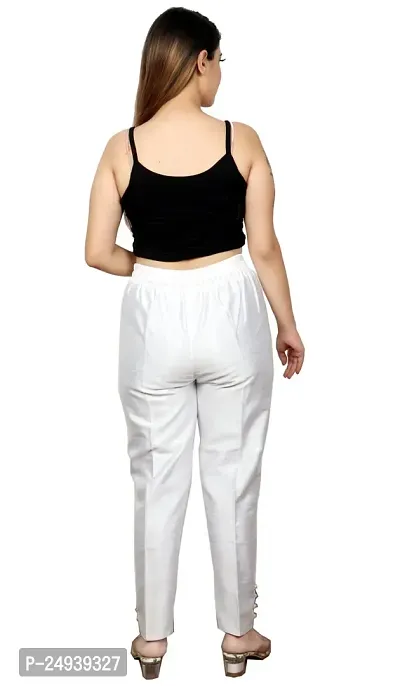 Cotton Silk Blend Pants With 100% Premium Cotton Lining-thumb2