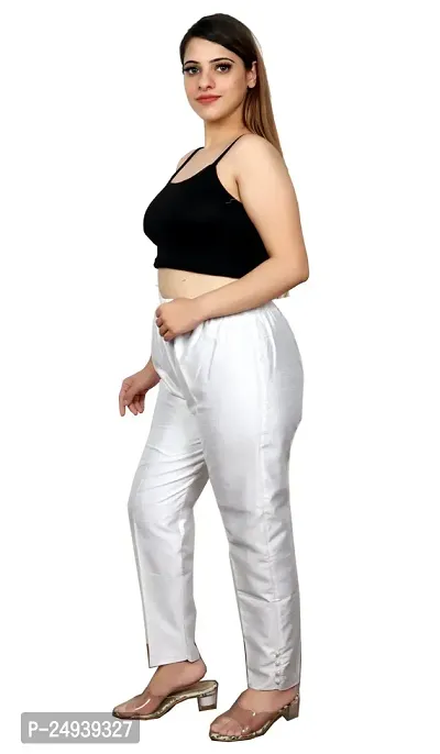 Cotton Silk Blend Pants With 100% Premium Cotton Lining-thumb4