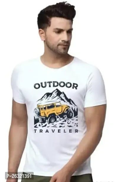 Zenloop Styles Round Neck PUBG Chicken Dinner Printed Tshirt White