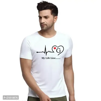 Zenloop Styles Round Neck My Life Line Printed Tshirts