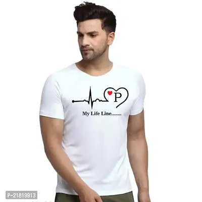 Zenloop Styles Round Neck My Life Line Printed Tshirts