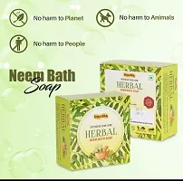 Dhanna Herbal Neem Bath Soap for All men and women intensive skin care pack of 6 (125g each)-thumb1