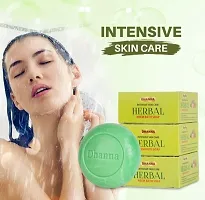 Dhanna Herbal Neem Bath Soap for All men and women intensive skin care pack of 6 (125g each)-thumb2