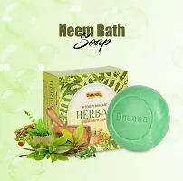 Dhanna Herbal Neem Bath Soap for All men and women intensive skin care pack of 6 (125g each)-thumb3