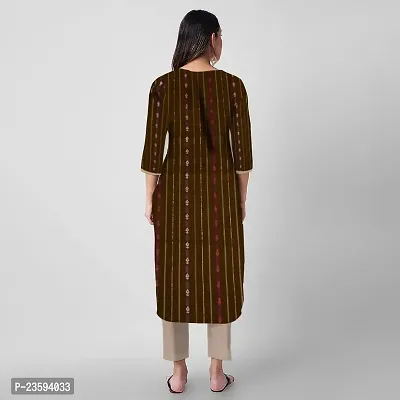 Suit Sangam Women's Khadi Cotton Kurta and Pant Set for Women  Girls | Women's Kurta with Pant Set | Ethnic Set (Large, Brown)-thumb2