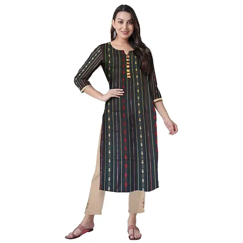 Suit Sangam Women's Khadi Kurta and Pant Set for Women Girls | Women's Kurta with Pant Set | Ethnic Set (Medium, Blue)