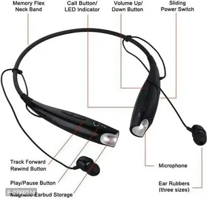 Modern Wireless Bluetooth Neckband Headphones with Mic-thumb2