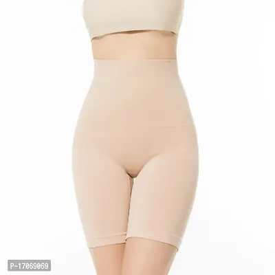 Women  Cotton Lycra Tummy Control 4-in-1 Blended High Waist Tummy And Thigh Shapewear-thumb0