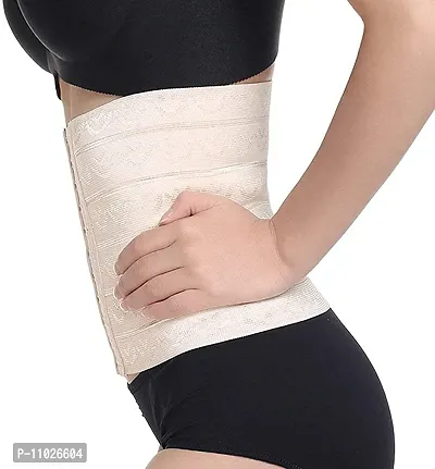 Stylish Beige Cotton Self Pattern Body Shaper For Women-thumb2