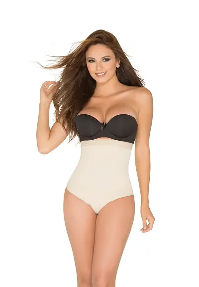 Comfortable High Waist Shapewear With Anti Rolling Strip Tummy Control Tucker