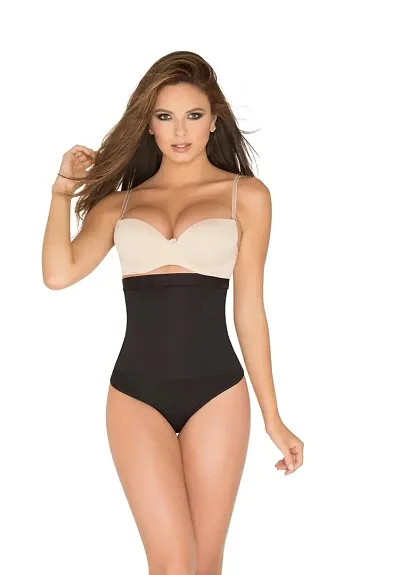 Comfortable High Waist Shapewear With Anti Rolling Strip Tummy Control Tucker