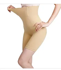 Women Cotton Spandex Beige Color Tummy Shaper-thumb1