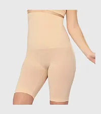 Women Cotton Spandex Beige Color Tummy Shaper-thumb1