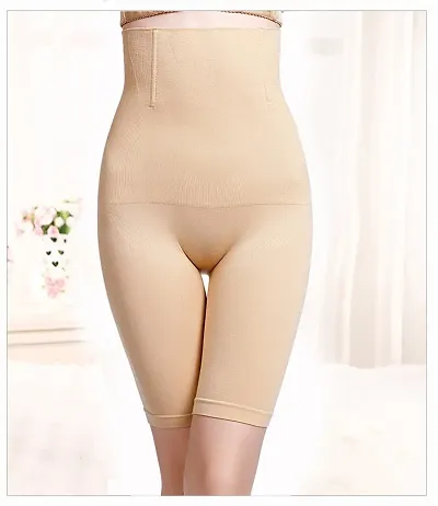 Women Lycra Tummy Control 4-in-1 Blended High Waist Tummy And Thigh Shapewear