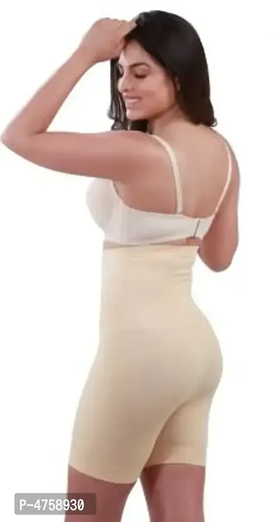 Women Cotton Spandex Beige Color Tummy Shaper-thumb3