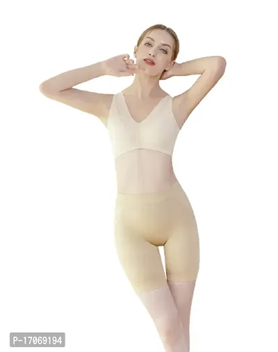 Women  Cotton Lycra Tummy Control 4-in-1 Blended High Waist Tummy And Thigh Shapewear