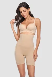 Women  Cotton Lycra Tummy Control 4-in-1 Blended High Waist Tummy And Thigh Shapewear-thumb1