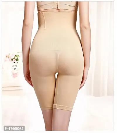 Women  Cotton Lycra Tummy Control 4-in-1 Blended High Waist Tummy And Thigh Shapewear-thumb2