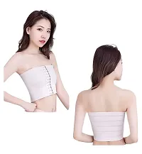 Elegant Cotton Blend Solid Tummy Shaper For Women- Pack Of 2-thumb3