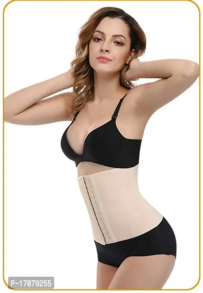 Tummy Grip Belt Waist Trainer Trimmer and Slimming Corset 3 Hooks Girdle  with Wire Support Shapewear