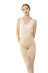 Women  Cotton Lycra Tummy Control 4-in-1 Blended High Waist Tummy And Thigh Shapewear-thumb1