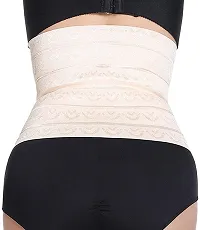 Stylish Beige Cotton Self Pattern Body Shaper For Women-thumb1