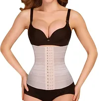 Ari Breath Tummy Grip Belt Waist Trainer Trimmer and Slimming Corset 3 Hooks Girdle with Wire Support-thumb1