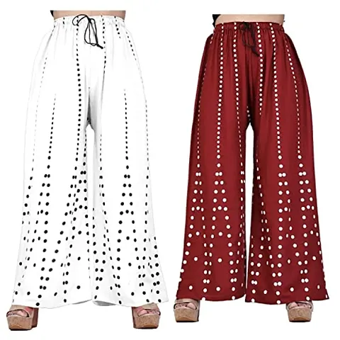 4k Fashion Women's Regular Fit Palazzos